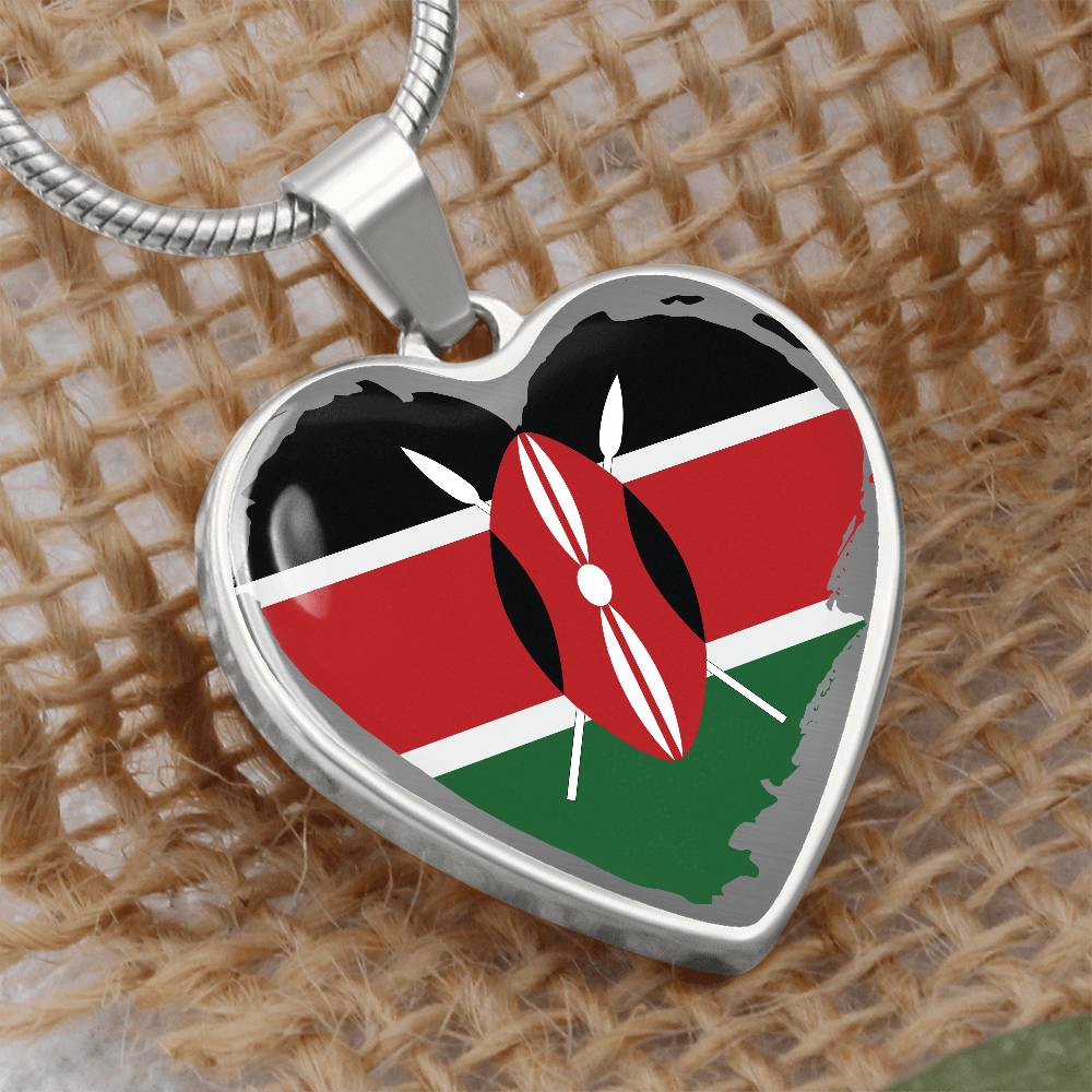 Kenyan Flag Rugged - Pendant Bracelet