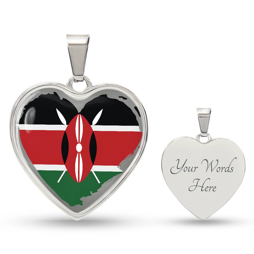 Kenyan Flag Rugged - Pendant Bracelet