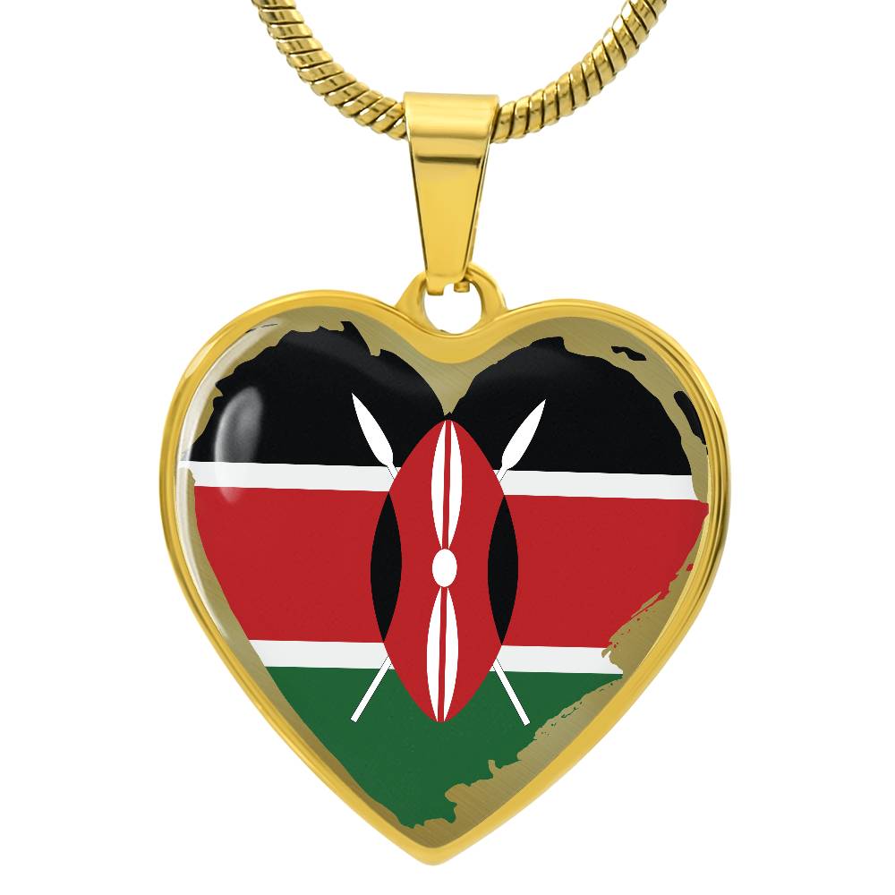 Kenyan Flag Rugged - Pendant Bracelet