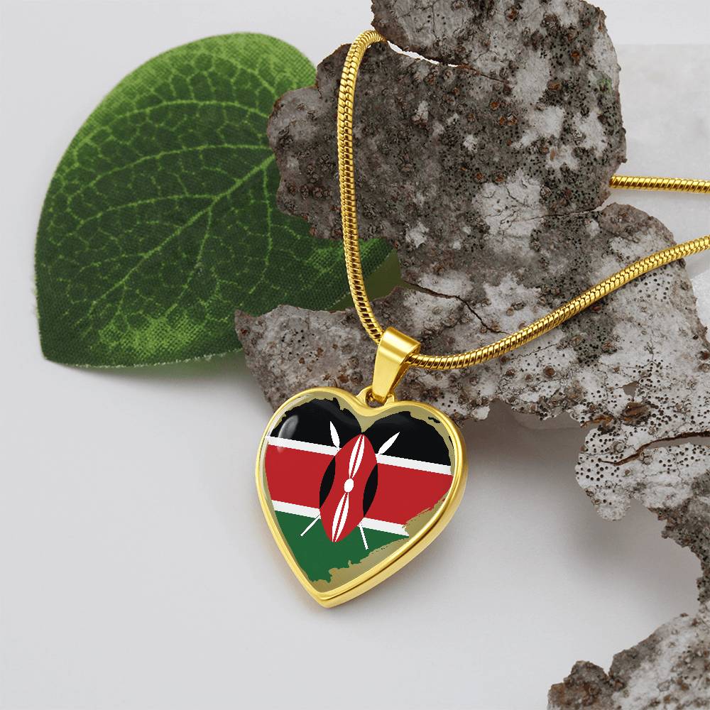 Kenyan Flag Rugged - Pendant Bracelet