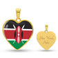 Kenyan Flag - Pendant Necklace