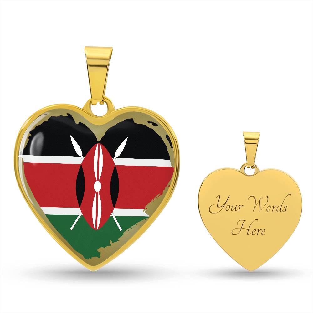 Kenyan Flag Rugged - Pendant Bracelet