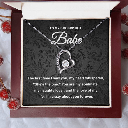 Hey Babe - Naughty Lover - Forever Love Necklace Gift