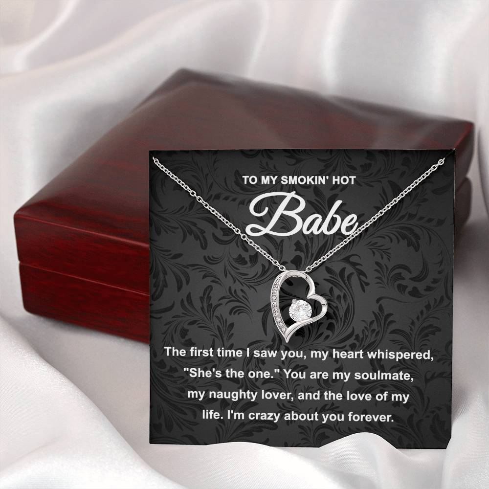 Hey Babe - Naughty Lover - Forever Love Necklace Gift