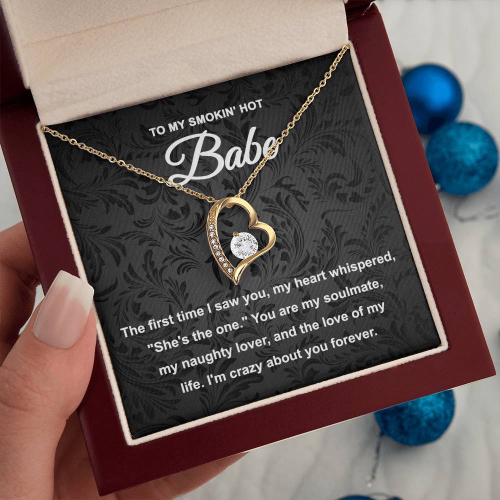 Hey Babe - Naughty Lover - Forever Love Necklace Gift