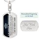 To My Beautiful Granddaughter | Your Crown | Graphic Dog Tag  Keychain