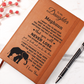 To My Daughter Personalized Leather Journal, Unique Gifts for Daughter, Daughter Gifts for Christmas, Custom Journal Notebook  - Meghaun