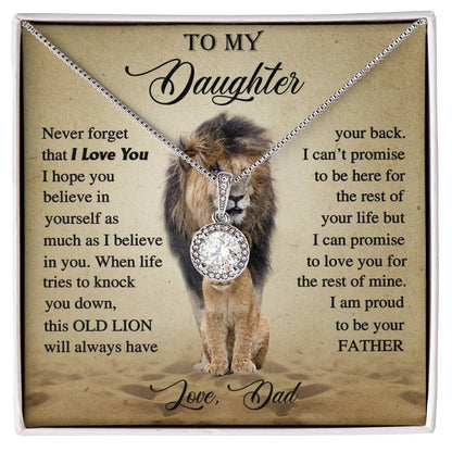 To My Daughter |  Proud Father Gift | Eternal Hope Necklace