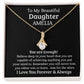 To My Daughter | Personalized Gift | You are enough | Alluring Beauty necklace