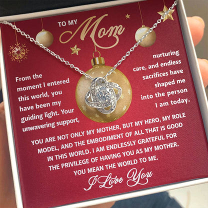 To My Mom | Role Model | Love Knot Necklace Gift