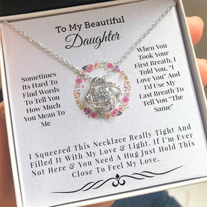 My Beautiful Daughter | Love & Light - Love Knot Necklace | HJ