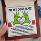 To My Soulmate | Perfect Knight | Love Knot Necklace Gift