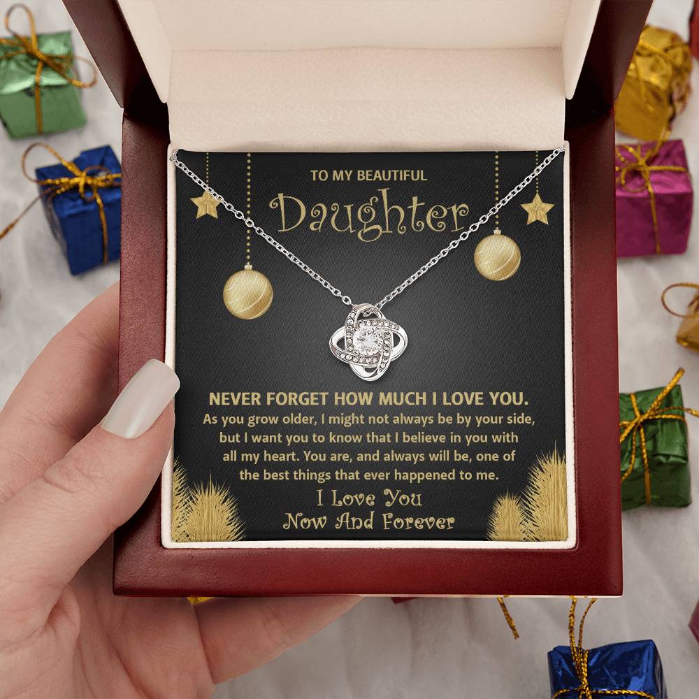 To My Daughter | The Best Thing | Love Knot Necklace Gift