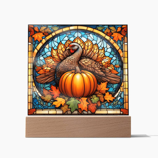 Pumpkin _ Turkey-Night Light  Square Acrylic