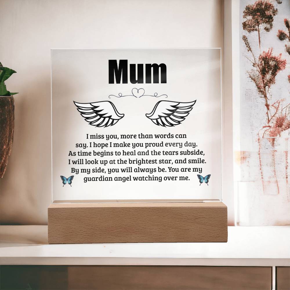 Mum | I Miss You | Memorial Acrylic Plaque