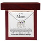 To My Mom | Custom Baby Feet Necklace with Birthstone.