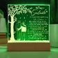 To My  Soulmate - Grow Older Together - Night Light  Acrylic Square Plaque Gift