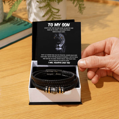 To My Son | Never Fear | Love You Forever Bracelet