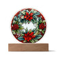Christmas Wreath | Night Light Circle Acrylic Plaque