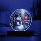 Snowman Is Feeling | Night Light Circle Acrylic Plaque
