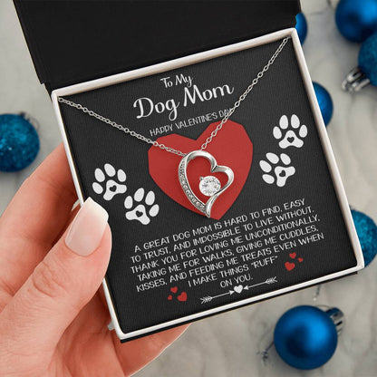 To My Dog Mom - Hard To Find - Forever Love Necklace Gift