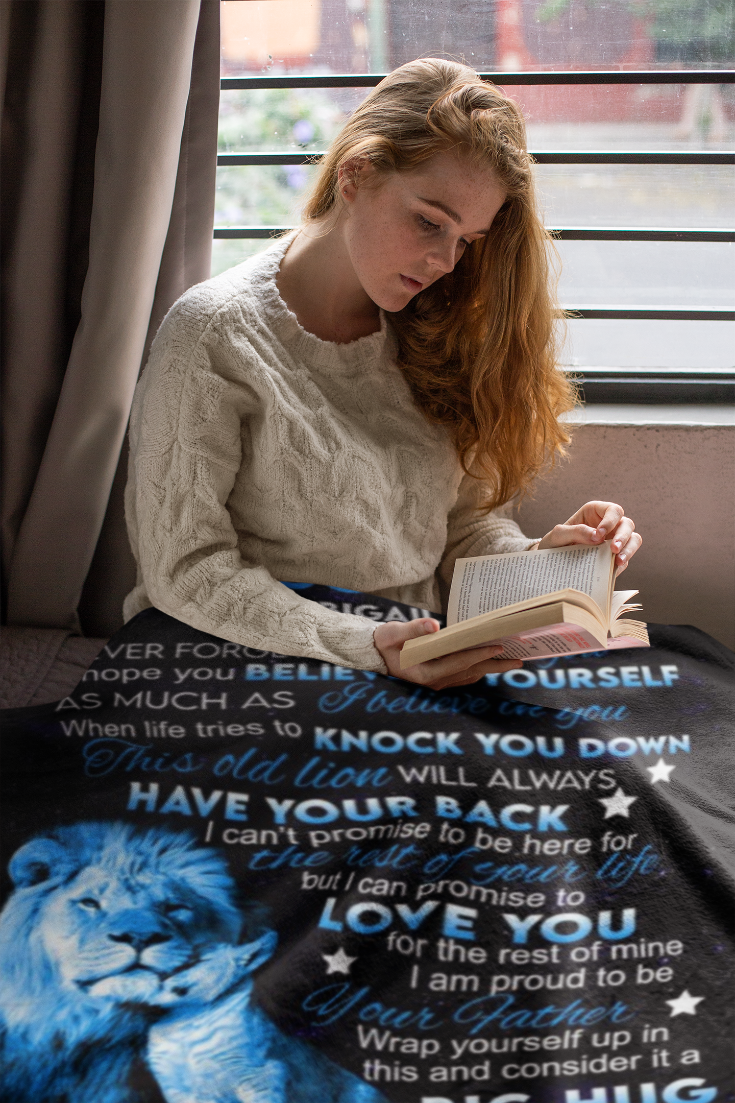 To My Daughter |  Lion Personalized Blanket