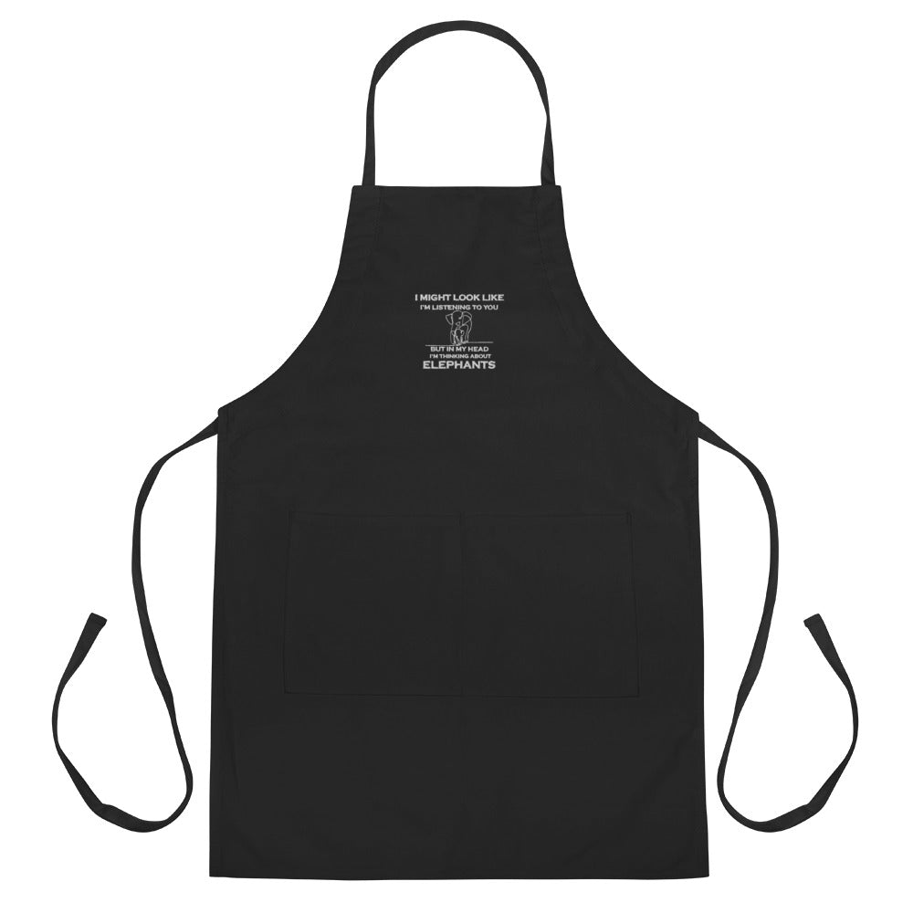 Embroidered Apron | Thinking About Elephants