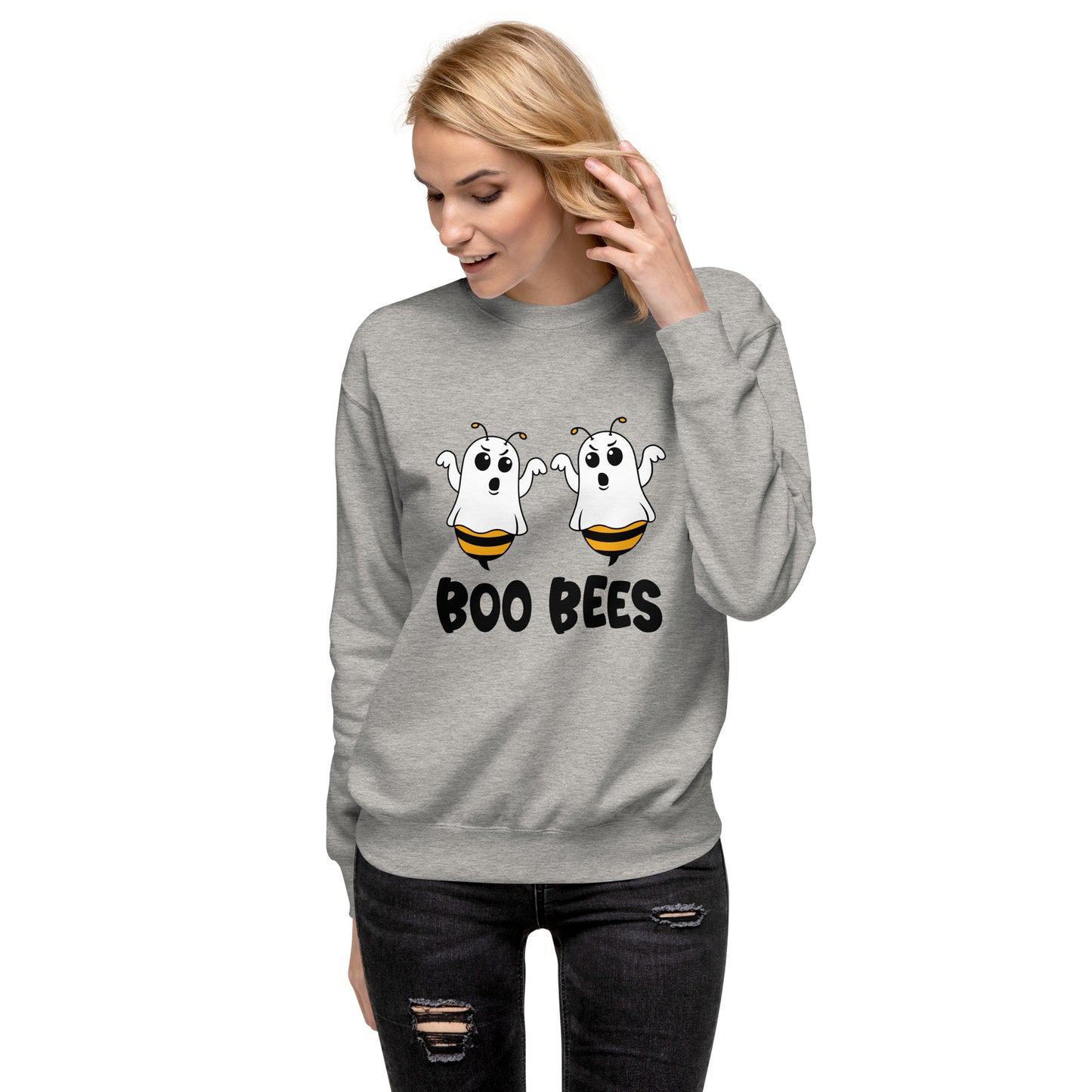 Boo Bees Unisex Premium Sweatshirt   | Ghost &  Halloween Sweetshirt