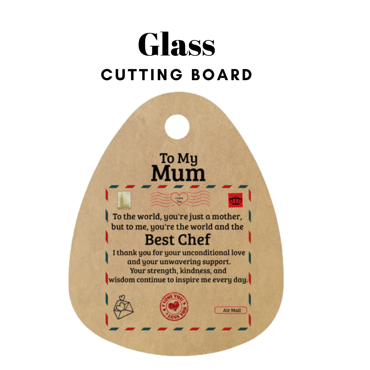 To My Mum | Best Chef | Cutting Board | AOP