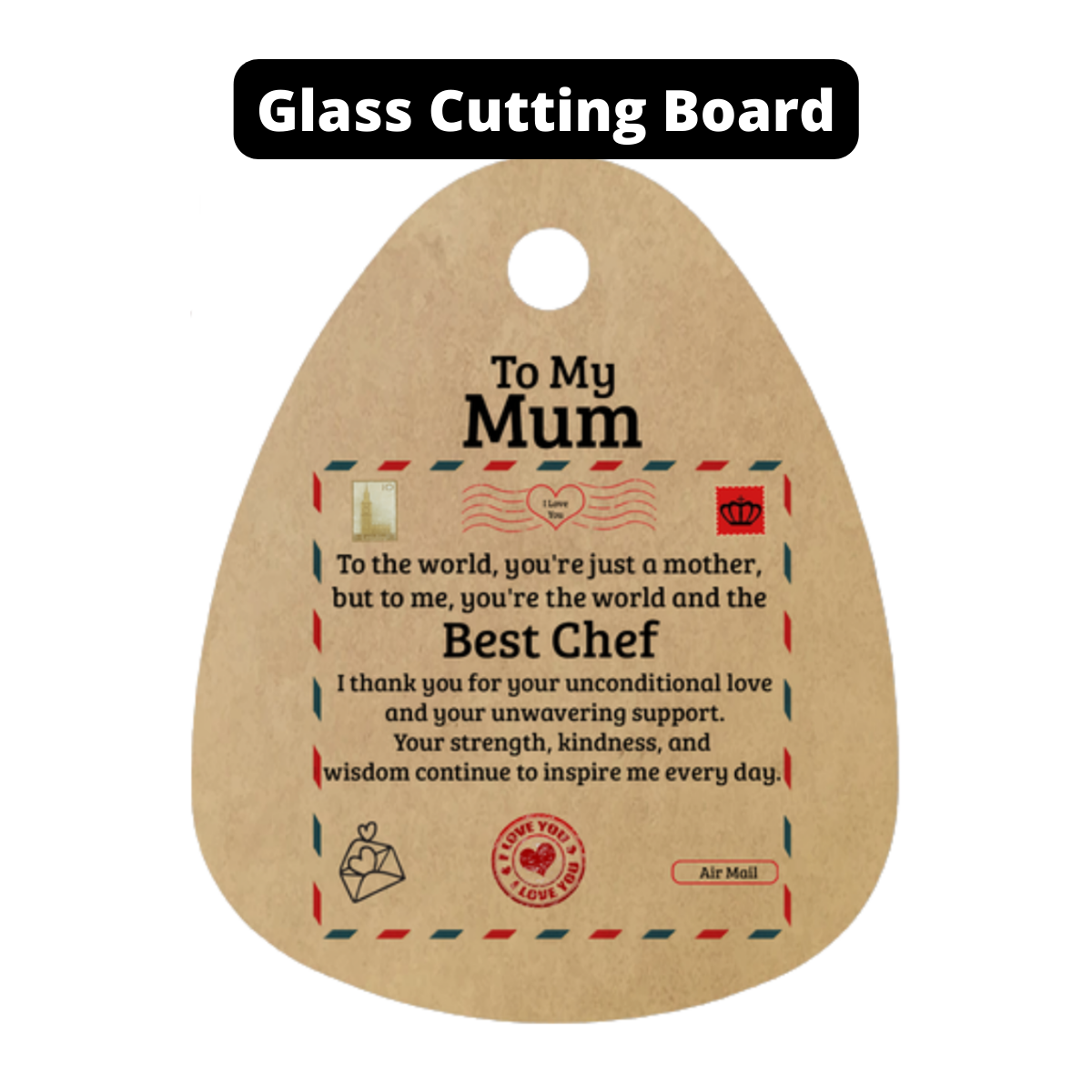 To My Mum | Best Chef | Cutting Board | AOP
