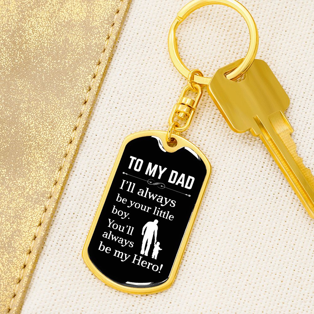 To My Dad | Hero | Dog Tag