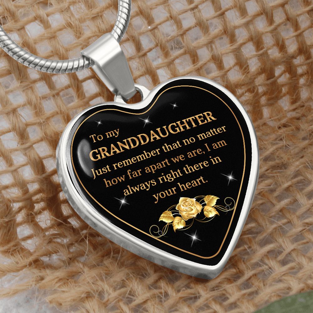 To My Granddaughter | Your Heart | Pendant