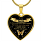 To My Mom | World | Heart Pendant | Mother's Day, Christmas & Birthday Present