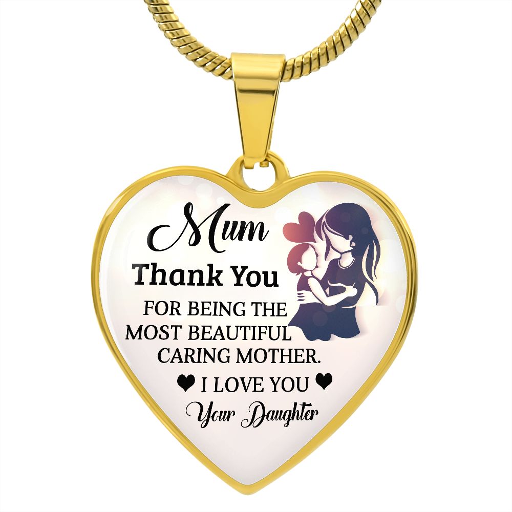 To My Mum | Thank You | Heart Pendant