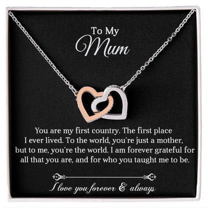 To My Mum | The World | Interlocking Hearts