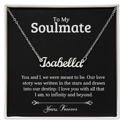 To My Soulmate | Stars | Personalized Name Necklace
