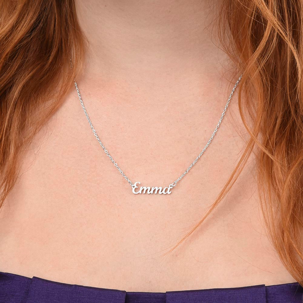 To My Daughter | Strong Woman | Personalized Name Necklace