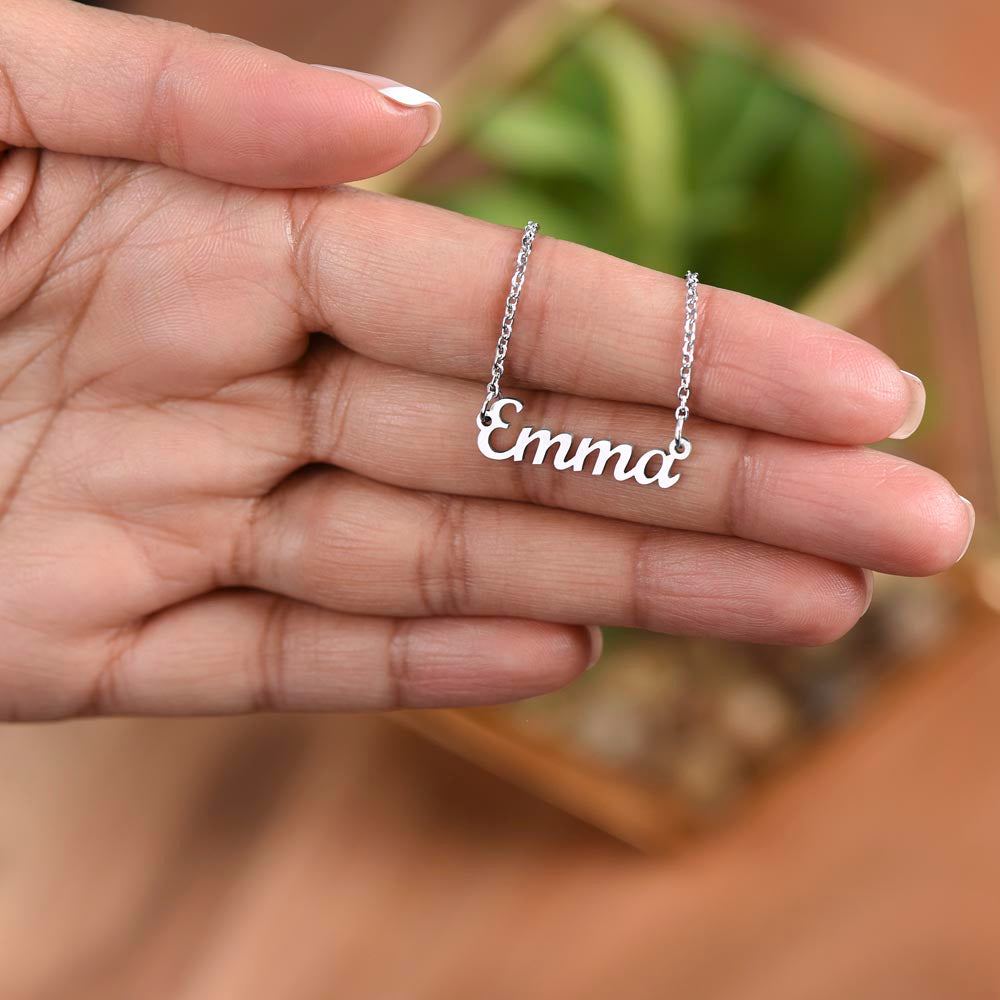 To My Daughter | Strong Woman | Personalized Name Necklace