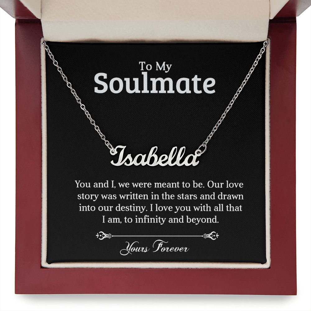 To My Soulmate | Stars | Personalized Name Necklace