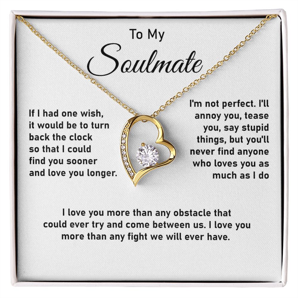 To My Soulmate  | Sooner | Forever Love Necklace
