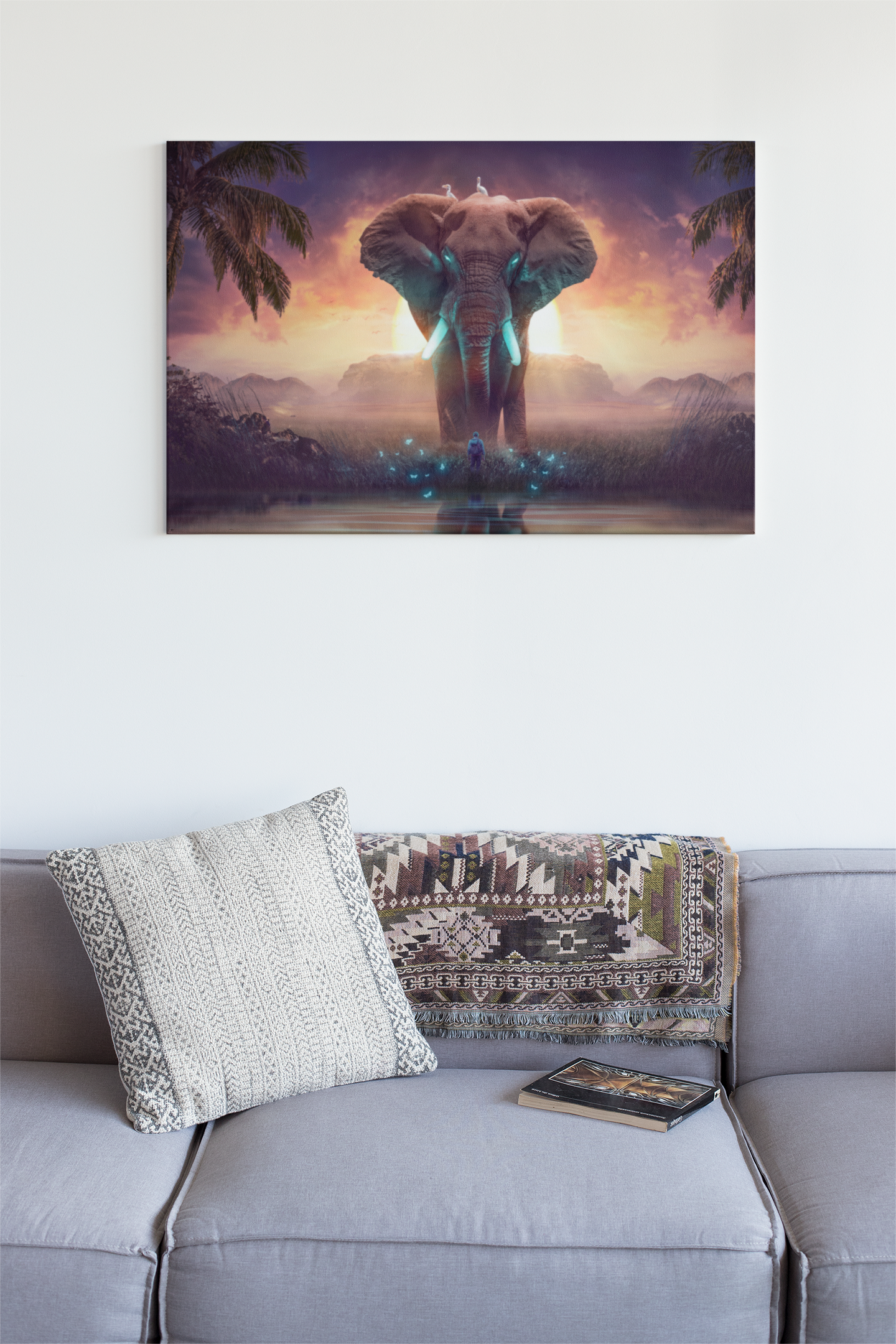 Canva | Majestic Elephant | Landscape Canvas .75in Frame