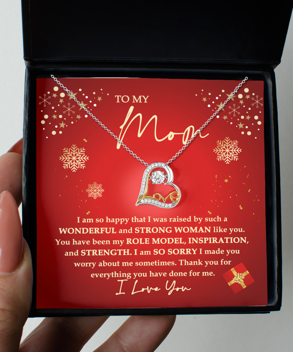 To My Mom | Strong Woman | Love Dancing Necklace Gift